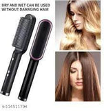 PTC Electric Hair Straightener Brush | 5 Temperature Settings | For Women & Men