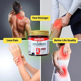 Two tubes of soothing massage gel for tired muscles on a light background